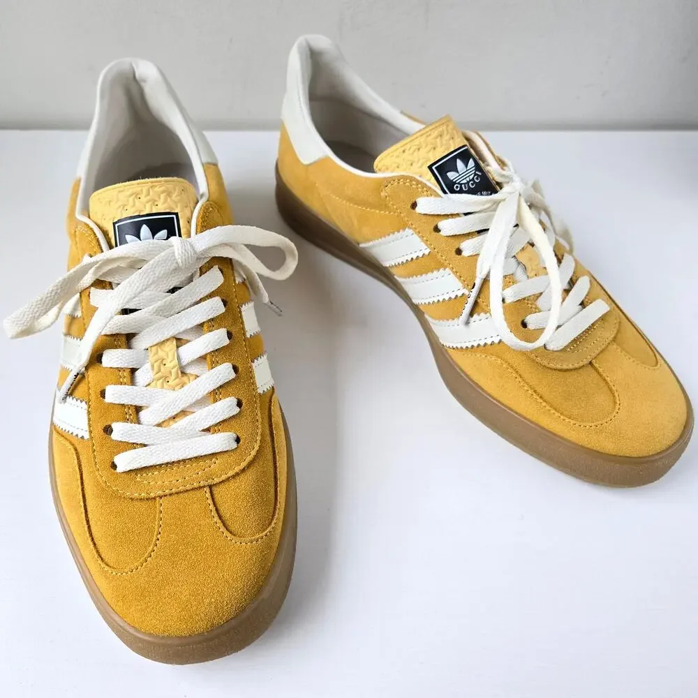 Gucci x Adidas Gazelle 2022 Collaboration Mens Size 5 Womens 7 Sneakers Rare The New Adidas x Gucci Collection Is Here—Shop the Styles main image 3